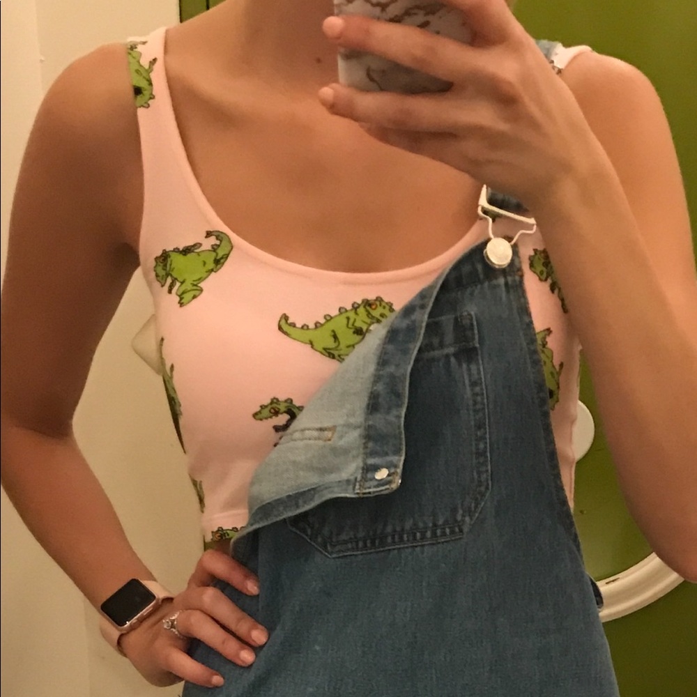 Rugrats Reptar crop top